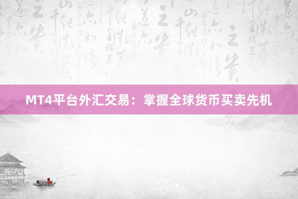 MT4平台外汇交易：掌握全球货币买卖先机