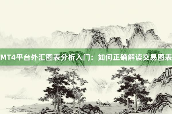 MT4平台外汇图表分析入门：如何正确解读交易图表
