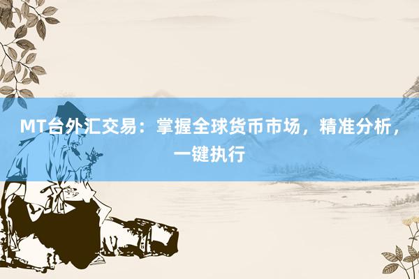 MT台外汇交易：掌握全球货币市场，精准分析，一键执行