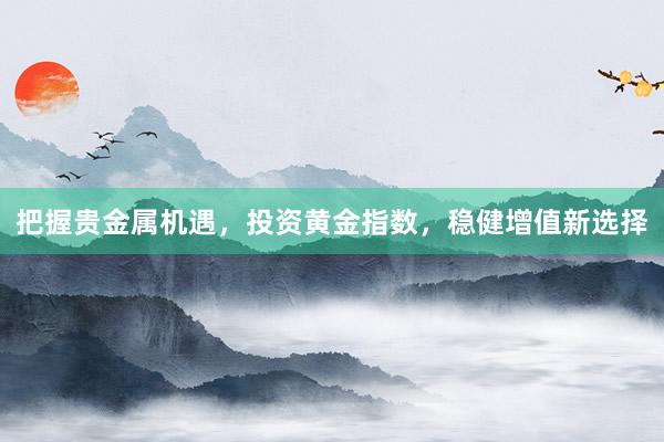 把握贵金属机遇，投资黄金指数，稳健增值新选择